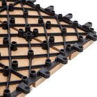 μορφωματικά ξύλινα πλαστικά σύνθετα ενδασφαλίζοντας κεραμίδια γεφυρών 30*30cm WPC