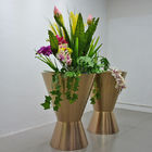 μεγάλο δοχείο λουλουδιών ανοξείδωτου μορφής SS304 αξόνων για το ύψος 140cm εορτασμού